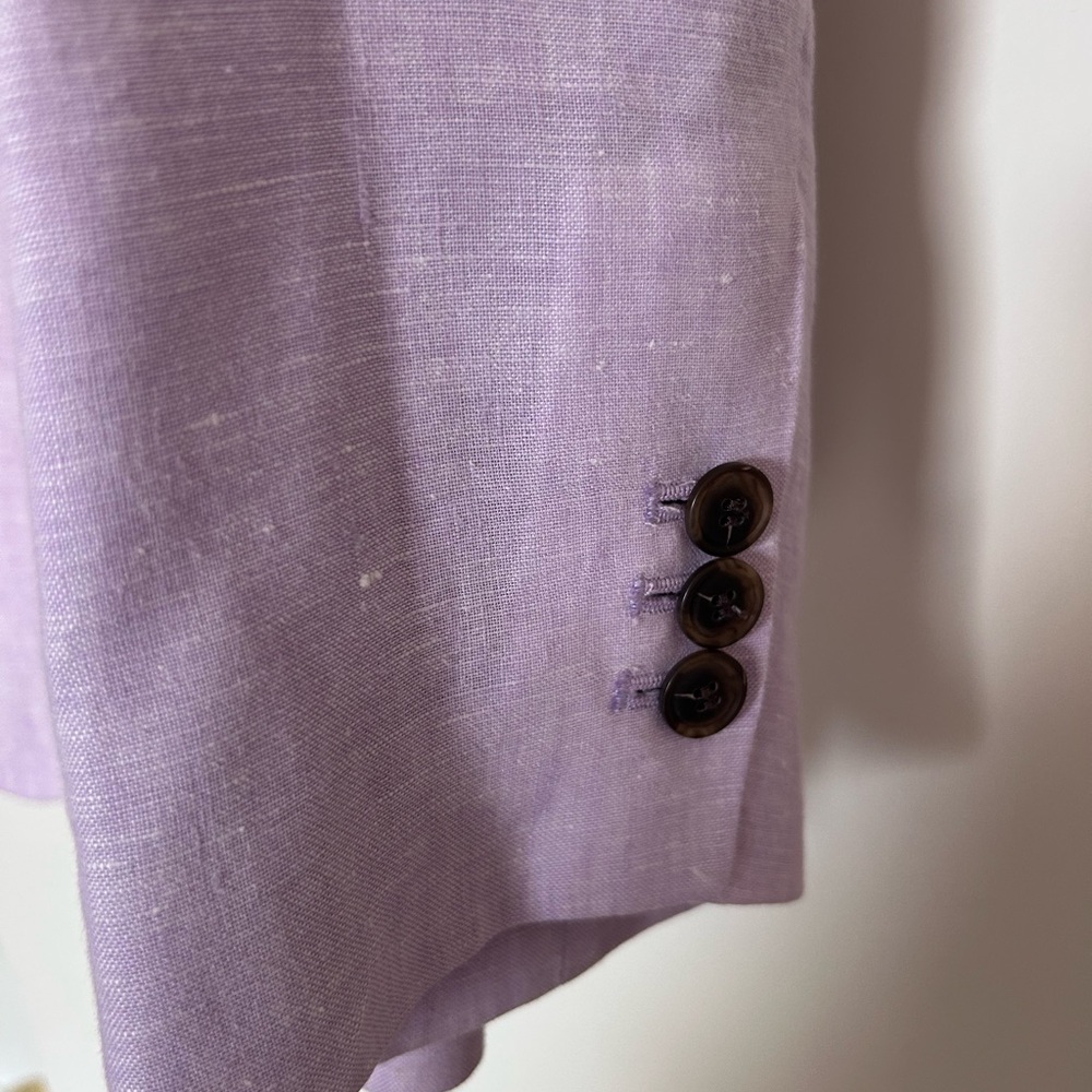Talbots Lavender Single-Button Blazer Jacket - image 7